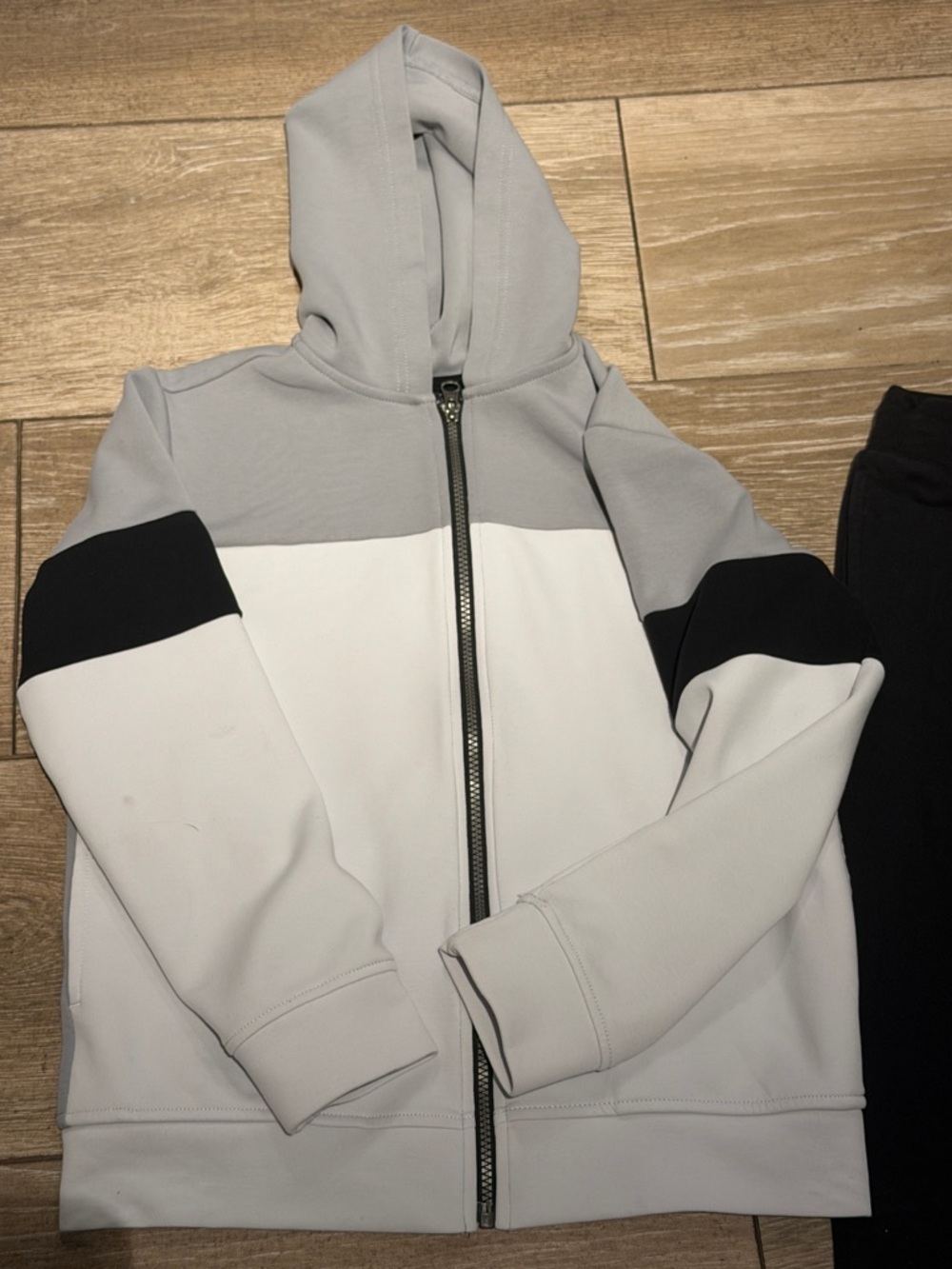The Children's Place White and Black Hoodie & Jogger Set (LR) - Picture 2 of 6